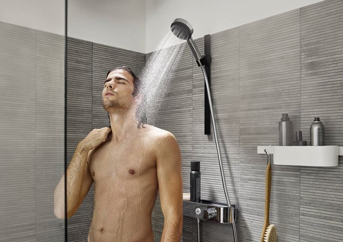 HANSGROHE PULSIFY SELECT S 3JET sprchová souprava 3-dílná, ruční sprcha pr. 105 mm,  Relaxation 3 proudy, hadice, držák, chrom 24302000 Obrázek - fotka