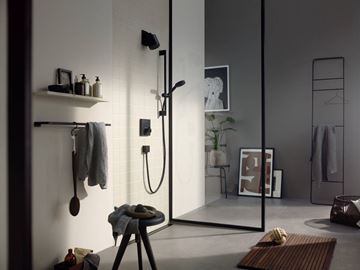 HANSGROHE PULSIFY SELECT S 3JET sprchová souprava 3-dílná, ruční sprcha pr. 105 mm, Relaxation 3 proudy, tyč, hadice, EcoSmart, matná černá 24171670 Obrázek - fotka