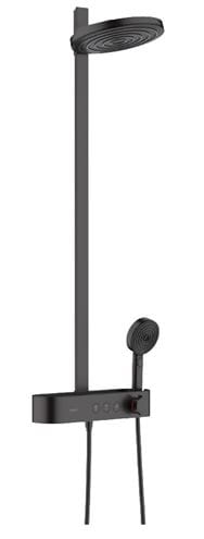 HANSGROHE PULSIFY S SHOWERPIPE 260 sprchový set s termostatickou baterií, horní sprcha, ruční sprcha se 3 proudy, tyč, hadice, EcoSmart, matná černá 24241670 Obrázek - Hlavní obrázek