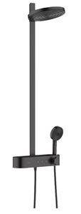 HANSGROHE PULSIFY S SHOWERPIPE 260 sprchový set s termostatickou baterií, horní sprcha, ruční sprcha se 3 proudy, tyč, hadice, EcoSmart, matná černá