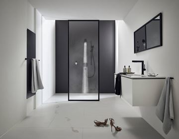 HANSGROHE PULSIFY sprchové rameno 80 mm, nástěnné, matná černá 24139670 Obrázek - fotka