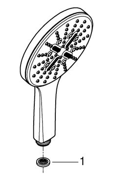 GROHE RAINSHOWER SMARTACTIVE 130 ruční sprcha pr. 130 mm, 3 proudy, Water Saving, chrom 26574000 Obrázek - fotka