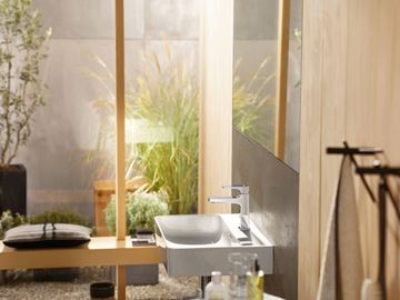 HANSGROHE METROPOL umyvadlová stojánková baterie, s odtokovou soupravou, EcoSmart, chrom 32507000 Obrázek - fotka