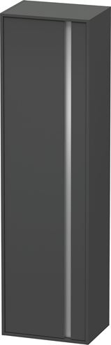 DURAVIT KETHO vysoká skříňka 50x36x180 cm, 1 dvířka, panty vlevo, matný grafit KT1265L4949 Obrázek - Hlavní obrázek