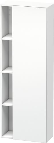 DURAVIT DURASTYLE nízká skříňka 50x24x140 cm, 1 dvířka, 3 police, panty vpravo, matná bílá DS1238R1818 Obrázek - Hlavní obrázek