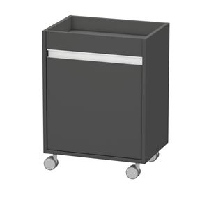 DURAVIT KETHO nízká skříňka 50x36x67 cm, 1 dvířka, panty vlevo, matný grafit
