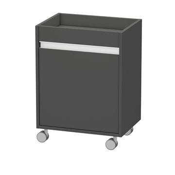 DURAVIT KETHO nízká skříňka 50x36x67 cm, 1 dvířka, panty vlevo, matný grafit