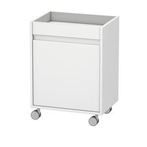 DURAVIT KETHO nízká skříňka 50x36x67 cm, 1 dvířka, 1 police, panty vlevo, matná bílá