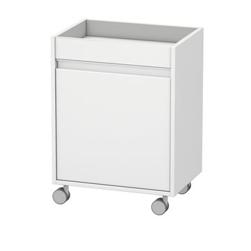 DURAVIT KETHO nízká skříňka 50x36x67 cm, 1 dvířka, 1 police, panty vlevo, matná bílá