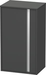 DURAVIT KETHO nízká skříňka 50x36x88 cm, 1 dvířka, panty vlevo, matný grafit