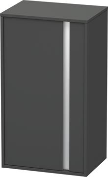 DURAVIT KETHO nízká skříňka 50x36x88 cm, 1 dvířka, panty vlevo, matný grafit