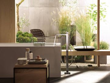HANSGROHE METROPOL vanová baterie na podlahu, se sprchovou soupravou, chrom 32532000 Obrázek - fotka
