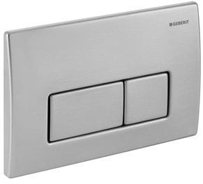 GEBERIT KAPPA 50 ovládací tlačítko pro dvě splachování, ocel, kartáčovaný nerez