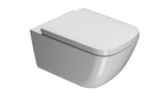 CONCEPT 300 závěsné WC, Rimless splachování, Cataglaze