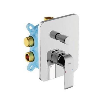 RAVAK FLAT FL 065.00 vanová podomítková baterie, s přepínačem, chrom X070123 Obrázek - fotka