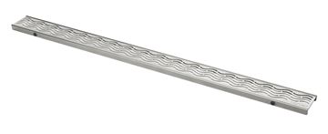 CONCEPT 50 perforovaný rošt WATER 878 mm, kartáčovaná nerez ocel
