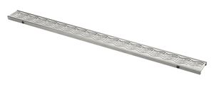 CONCEPT 50 perforovaný rošt WATER 878 mm, kartáčovaná nerez ocel