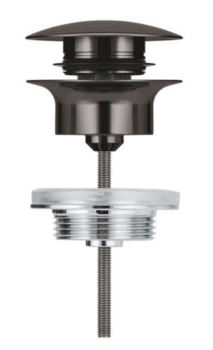 GROHE umyvadlová výpust, click-clack, s přepadem, hard graphite 65807A00 Obrázek - fotka
