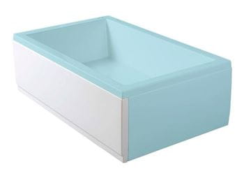 POLYSAN DEEP PLAIN čelní panel ke sprchové vaničce 121x36 cm, levý