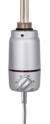 P.M.H. ET2 topná tyč 150W, elektrická, kroucený kabel, s termostatem, metalická stříbrná PMH-ET2-MS-150W Obrázek - Hlavní obrázek