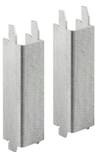 GEBERIT DUOFIX podpěry 40x130mm, 2ks, pro WC keramické mísy s menší opěrnou plochou, ocel, pozink