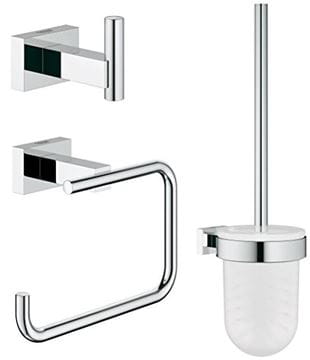 GROHE ESSENTIALS CUBE sada doplňků pro WC a koupelnu, chrom