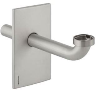 GEBERIT odtokový oblouk DN32, s převlečnou maticí 5/4, chrom, kartáčovaná nerez ocel