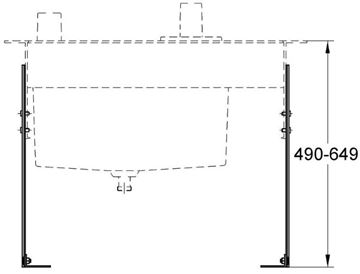 GROHE nosné profily  45388000 Technický nákres
