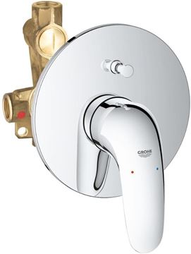 GROHE EUROSTYLE vanová podomítková baterie, s přepínačem, s tělesem, chrom