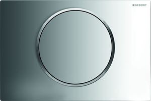 GEBERIT SIGMA 10 ovládací tlačítko splachování, Start/Stop, plast, lesklý/matný chrom