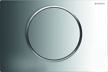 GEBERIT SIGMA 10 ovládací tlačítko splachování, Start/Stop, plast, lesklý/matný chrom