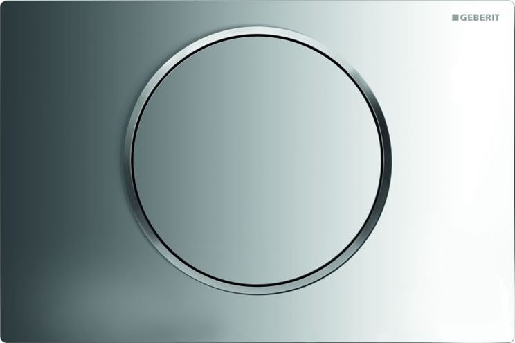 GEBERIT SIGMA 10 ovládací tlačítko splachování, Start/Stop, plast, lesklý/matný chrom 115.758.KH.5 Obrázek - Hlavní obrázek