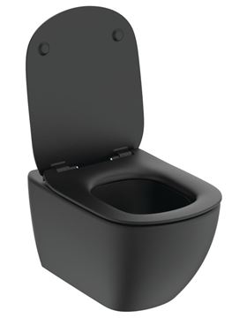 IDEAL STANDARD TESI závěsné WC, se SoftClosing sedátkem, AquaBlade splachování, černá T3546V3 Obrázek - fotka