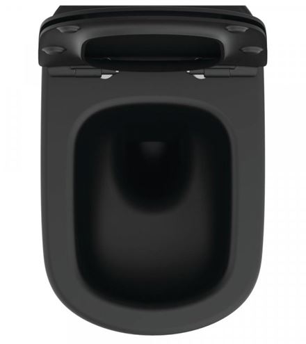 IDEAL STANDARD TESI závěsné WC, se SoftClosing sedátkem, AquaBlade splachování, černá T3546V3 Obrázek - fotka