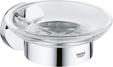 GROHE ESSENTIALS mýdlenka, nástěnná, sklo, chrom
