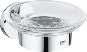 GROHE ESSENTIALS mýdlenka, nástěnná, sklo, chrom