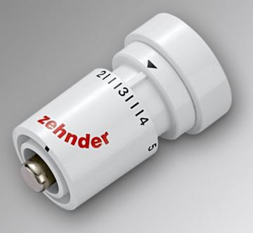 ZEHNDER DH termostatická hlavice M30x1,5mm, s integrovaným čidlem, bílá