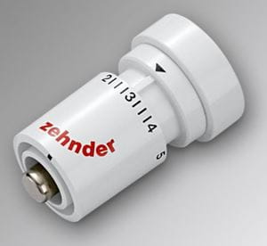 ZEHNDER DH termostatická hlavice M30x1,5mm, s integrovaným čidlem, bílá