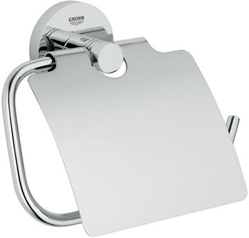 GROHE ESSENTIALS držák toaletního papíru s krytem, nástěnný, chrom