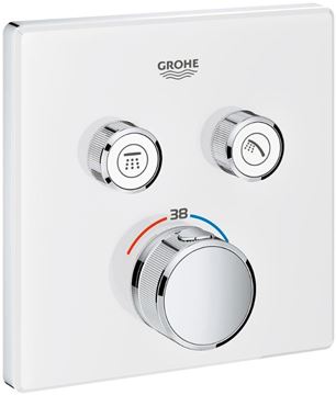 GROHE GROHTHERM SMARTCONTROL podomítková termostatická baterie, pro 2 spotřebiče, Water Saving, měsíční bílá