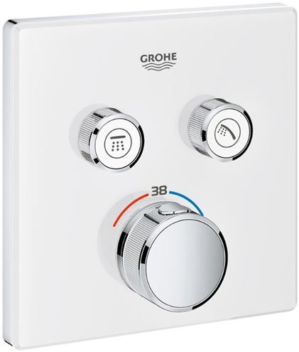 GROHE GROHTHERM SMARTCONTROL podomítková termostatická baterie, pro 2 spotřebiče, Water Saving, měsíční bílá 29156LS0 Obrázek - Hlavní obrázek