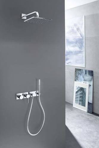HANSA LIVING sprchová souprava 3-dílná, ruční sprcha 197 mm, hadice, držák, chrom 44430100 Obrázek - fotka