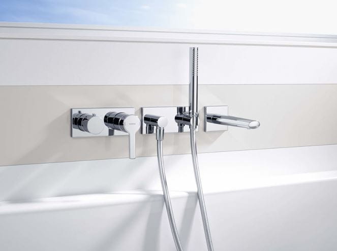 HANSA LIVING sprchová souprava 3-dílná, ruční sprcha 197 mm, hadice, držák, chrom 44430100 Obrázek - fotka