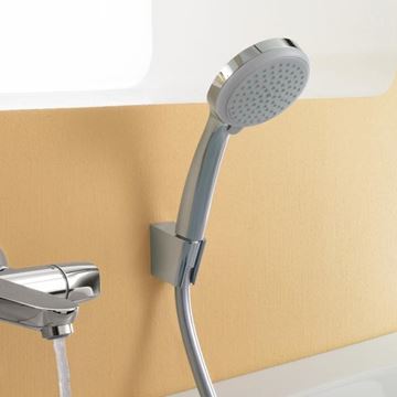 HANSGROHE CROMA 100 4JET sprchová souprava 3-dílná, ruční sprcha pr. 100 mm, 4 proudy, hadice, držák, chrom 27592000 Obrázek - fotka