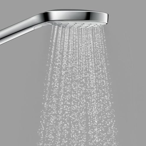 HANSGROHE CROMA SELECT S 3JET ruční sprcha pr. 110 mm, 3 proudy, bílá/chrom 26800400 Obrázek - fotka