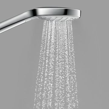 HANSGROHE CROMA SELECT S 3JET ruční sprcha pr. 110 mm, 3 proudy, bílá/chrom 26800400 Obrázek - fotka