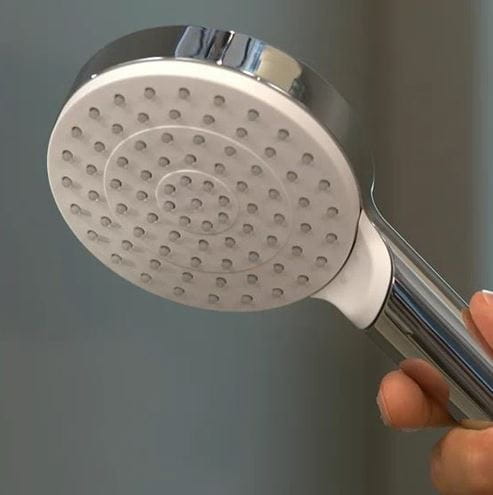 HANSGROHE CROMETTA 1JET sprchová souprava 3-dílná, ruční sprcha pr. 100 mm, hadice, držák, bílá/chrom 26690400 Obrázek - fotka