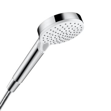 HANSGROHE CROMETTA 2JET ruční sprcha pr. 100 mm, 2 proudy, EcoSmart, bílá/chrom