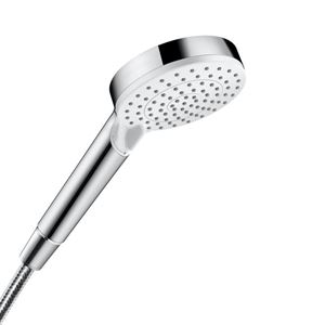HANSGROHE CROMETTA 2JET ruční sprcha pr. 100 mm, 2 proudy, EcoSmart, bílá/chrom