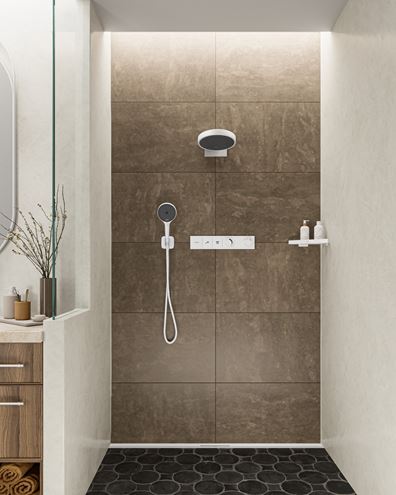 HANSGROHE RAINFINITY 250 1JET horní sprcha pr. 250 mm, s ramenem, matná bílá 26226700 Obrázek - fotka